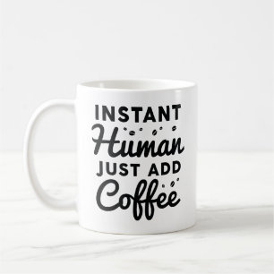 Snabbt humant, bara tillsatt kaffe kaffemugg