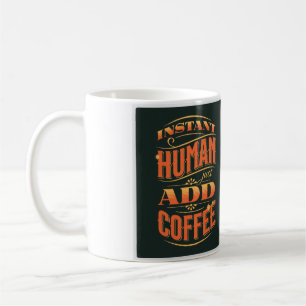 Snabbt humant, bara tillsatt kaffe kaffemugg
