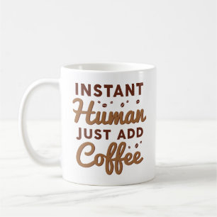 Snabbt humant, bara tillsatt kaffe kaffemugg