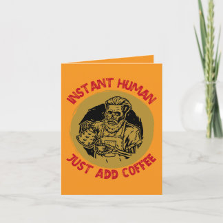 Snabbt humant, bara tillsatt kaffe - roligt kaffe kort