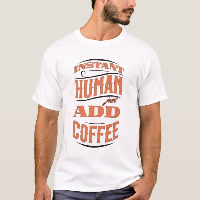 Snabbt humant T-Shirt (Framsida)