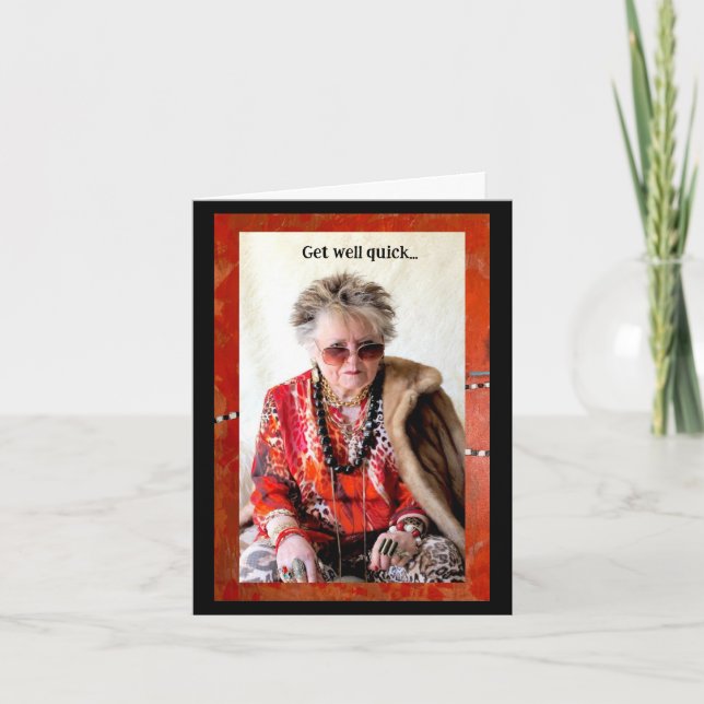 Snabbt, humoristisk kort (Framsida)