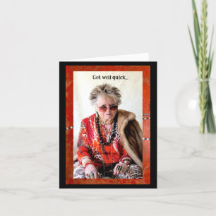 Snabbt, humoristisk kort