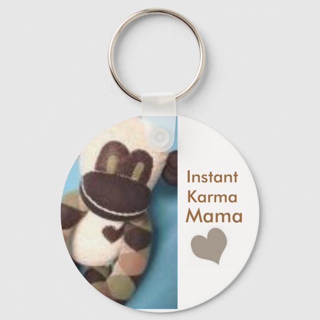 Snabbt Karma Keychain Nyckelring (Framsida)