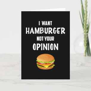 Snabbt matburger Ost Lung Foodie Eat Gift Idea Kort