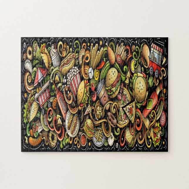 Snabbt matpussel pussel (Horisontell)