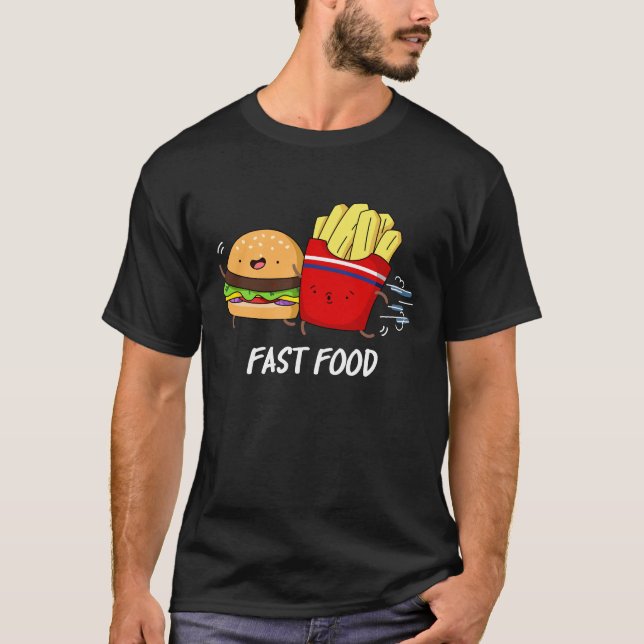 Snabbt matsnål förbränning och färja Pun-Mörk BG T Shirt (Framsida)