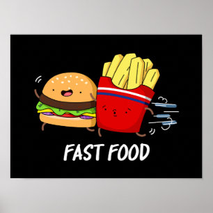 Snabbt matsnålskjutare och färja Pun Poster