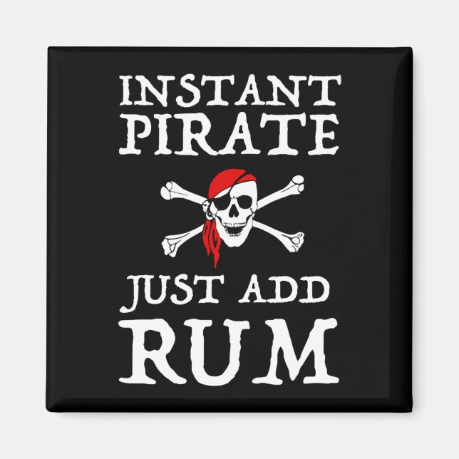 Snabbt Pirat - lägg bara till rum Magnet (Framsidan)