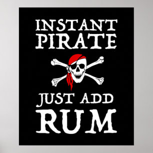 Snabbt Pirat - lägg bara till rum Poster