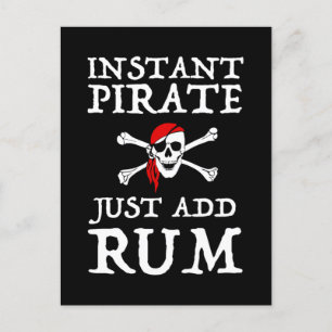 Snabbt Pirat - lägg bara till rum Vykort
