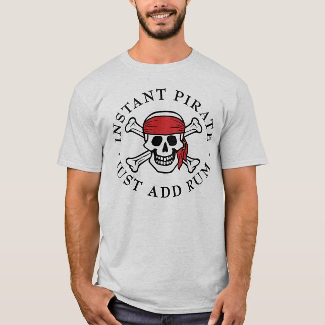 Snabbt Pirat Tee (Framsida)