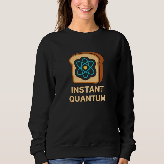 Snabbt Quantum-toast - Lönnrik Science Geek Design T Shirt (Framsida)