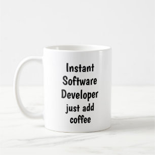 Snabbt Software Utvecklare - lägg till offertpris Kaffemugg