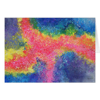 Snabbt stänk hälsningskort