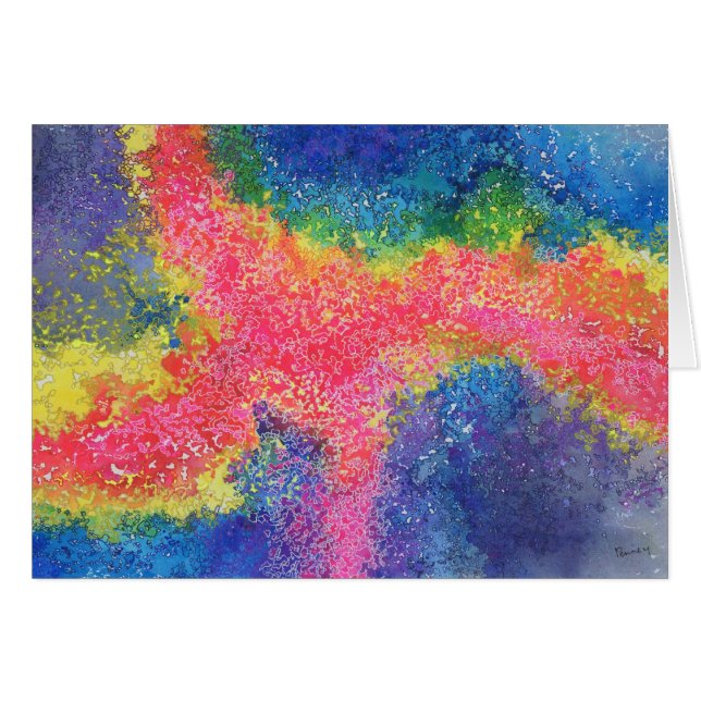 Snabbt stänk hälsningskort (Framsidan Horizontal)