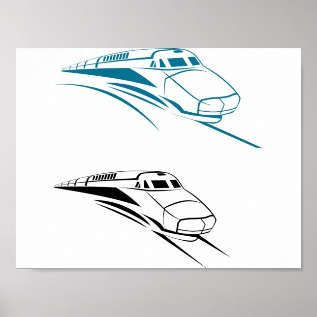 Snabbt Tåg Poster (Framsidan)