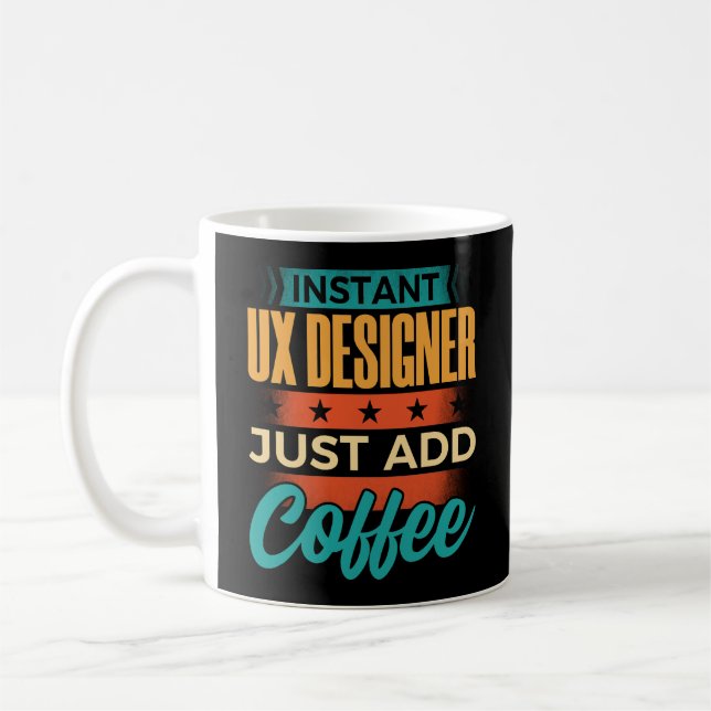 Snabbt UX-designer lägg bara till kaffe Kaffemugg (Vänster)