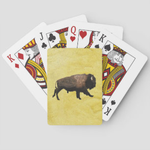Snabbt växande Bison Spelkort