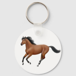 Snabbt växande fjärdhäst Keychain Nyckelring