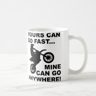 Snabbt Versus Var Som Helst Dirt Bike Motocross Mu Kaffemugg