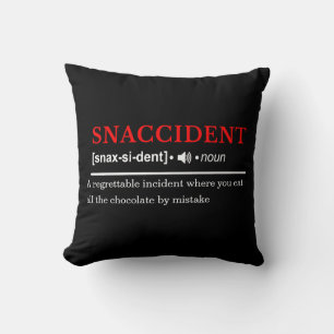 Snaccident - Anpassbar ordboksdefinition Kudde