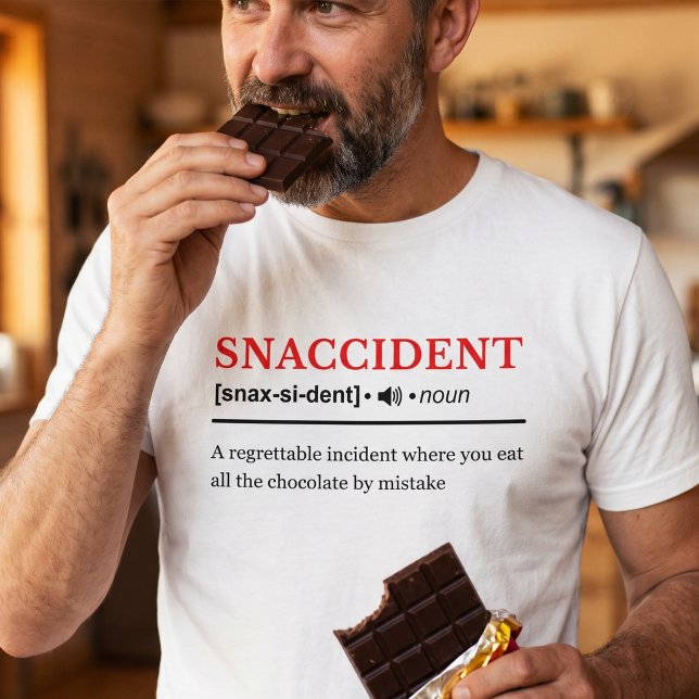 Snaccident - Anpassbar ordboksdefinition T Shirt (Skapare uppladdad)
