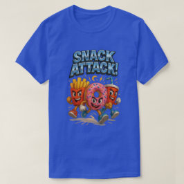 Snack Attack Funny Food Superhjälte Squad T Shirt