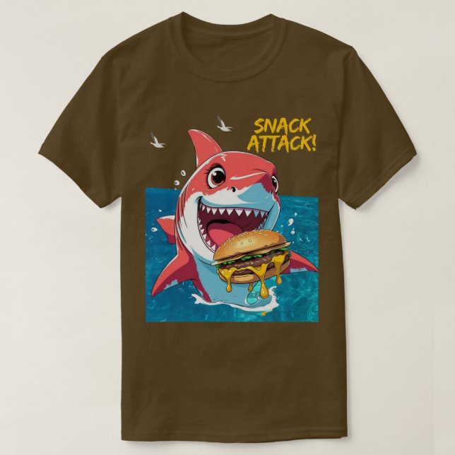 Snack Attack Shark T Shirt (Design framsida)
