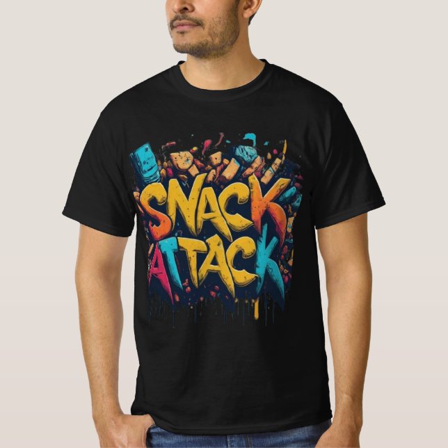 Snack-attack T Shirt (Framsida)