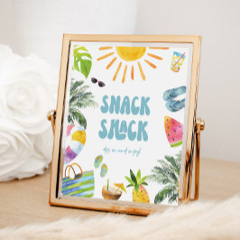 Snack Bassäng Party Station-tecken Poster