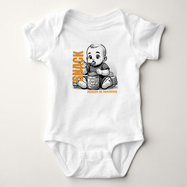 Snack Dealer in Training" - Framtida Foodie Alert! T Shirt (Framsida)