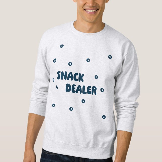Snack Dealer-Långärmad-skjorta Lång Ärmad Tröja (Framsida)