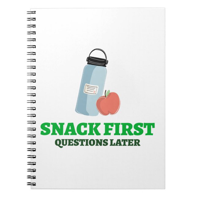 Snack First Query Senare School Lunch-rast Anteckningsbok (Framsidan)