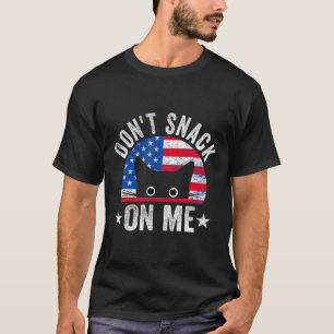 Snack inte på mig, roligt, Cat Meme T Shirt