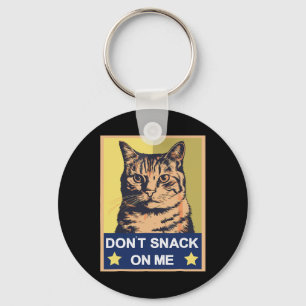 Snack inte på mig, roligt katt 1 nyckelring