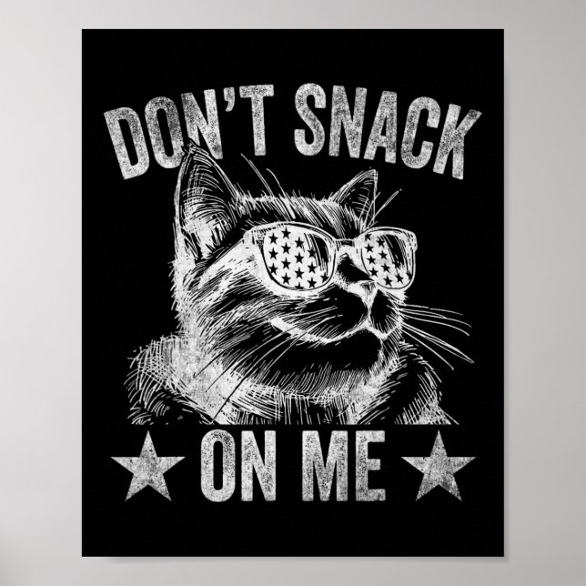 Snack inte på mig, roligt katt 1 poster (Framsidan)