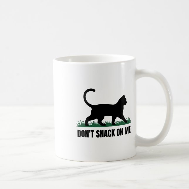 Snack inte på mig, roligt katt 3 kaffemugg (Höger)