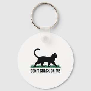 Snack inte på mig, roligt katt 3 nyckelring