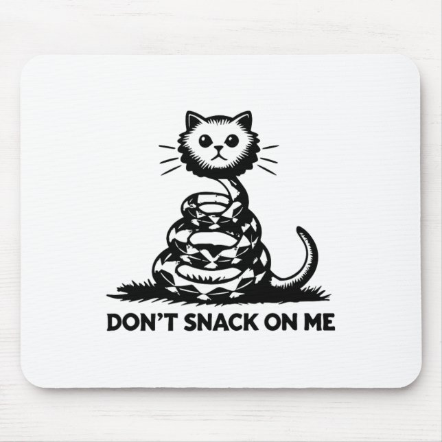 Snack inte på mig, roligt katt 6 musmatta (Framsidan)