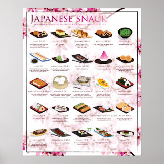 SNACK-POSTER, 16X20, SAKURA BAKGRUND POSTER