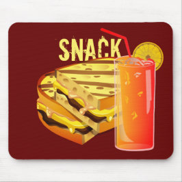 Snack Red Mousepad Musmatta