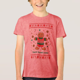 Snack Squad Leader Powered by Treats Ugly Sweater T Shirt