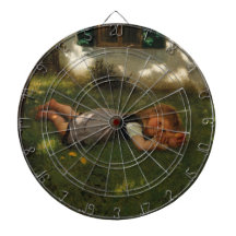 Snack-tid (Sweet Young Girl Ljugande på Grass)