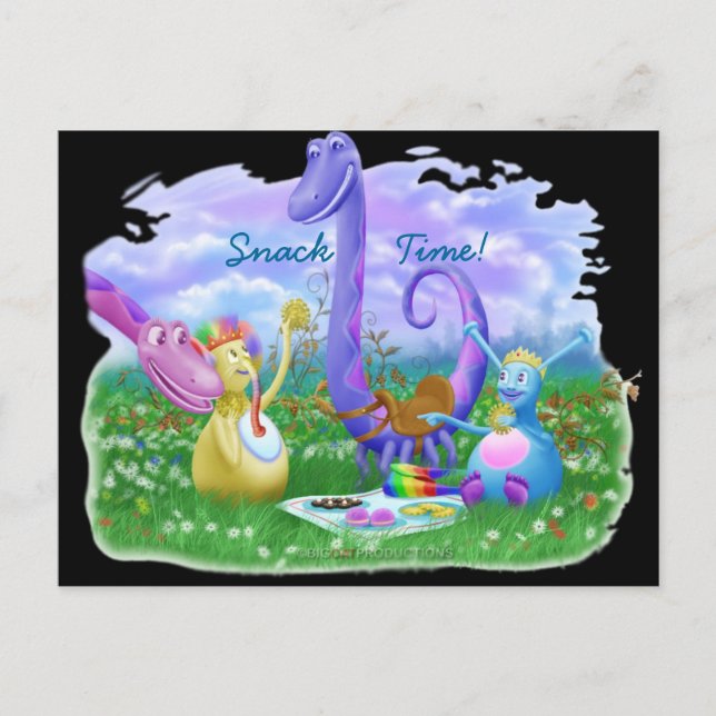 Snack-tid! Vykort (Framsida)