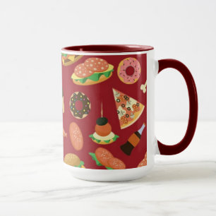 Snack Time Red Coffee Mugg