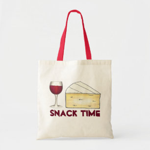 Snack Time Red Merlot Vin + Brie Cheese Taste Tygkasse