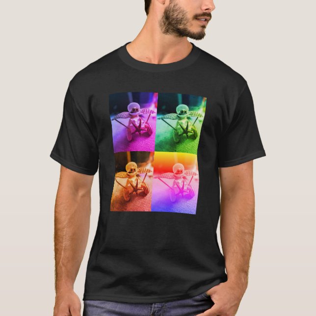 Snäcka Art Airplan T-Shirt (Framsida)