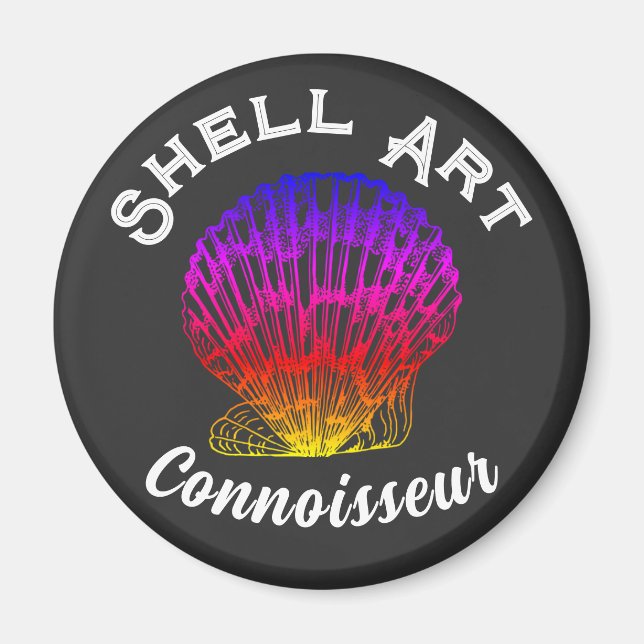 Snäcka Art Connoisseur Magnet (Framsidan)