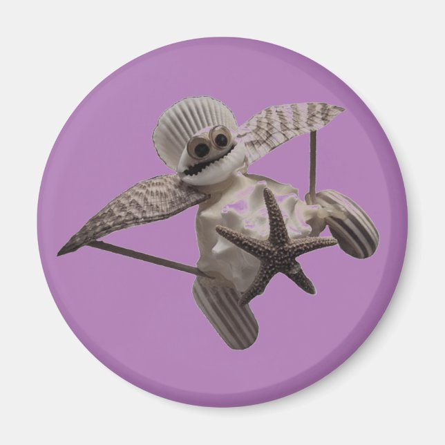 Snäcka Art-flygplan Magnet (Framsidan)